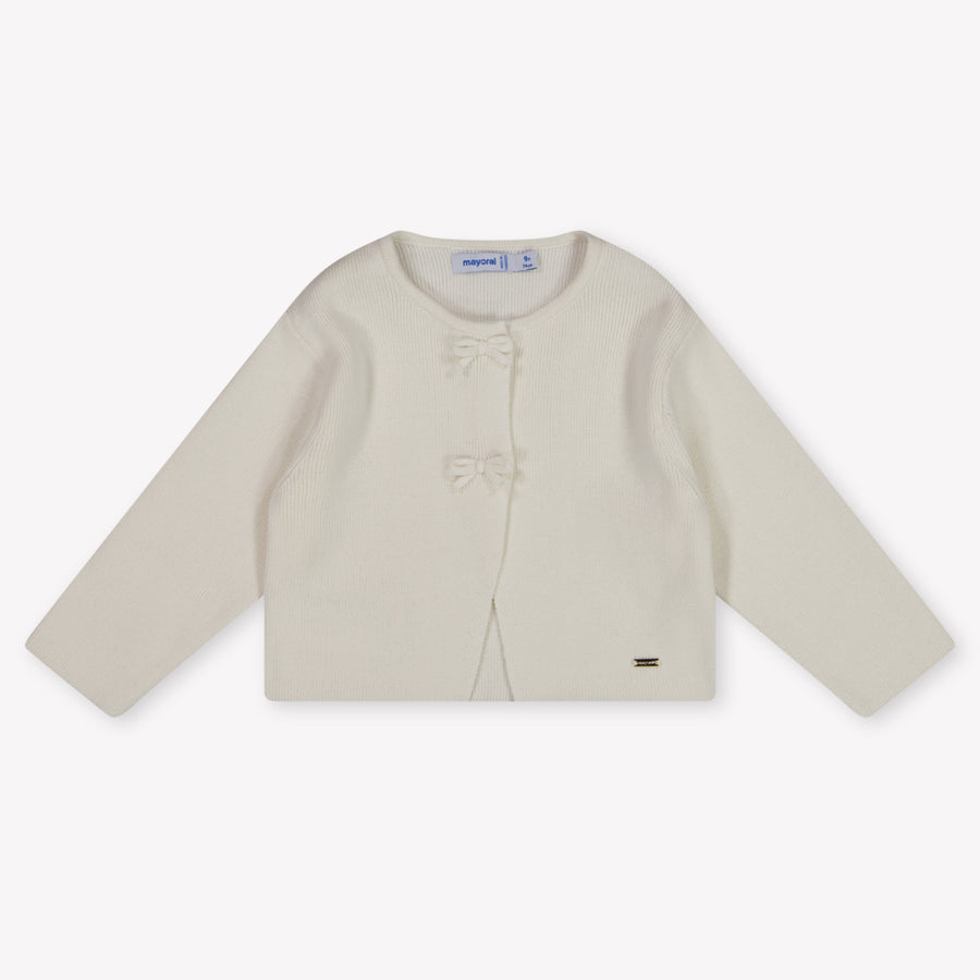 Mayoral Baby Meisjes Vest In Off White