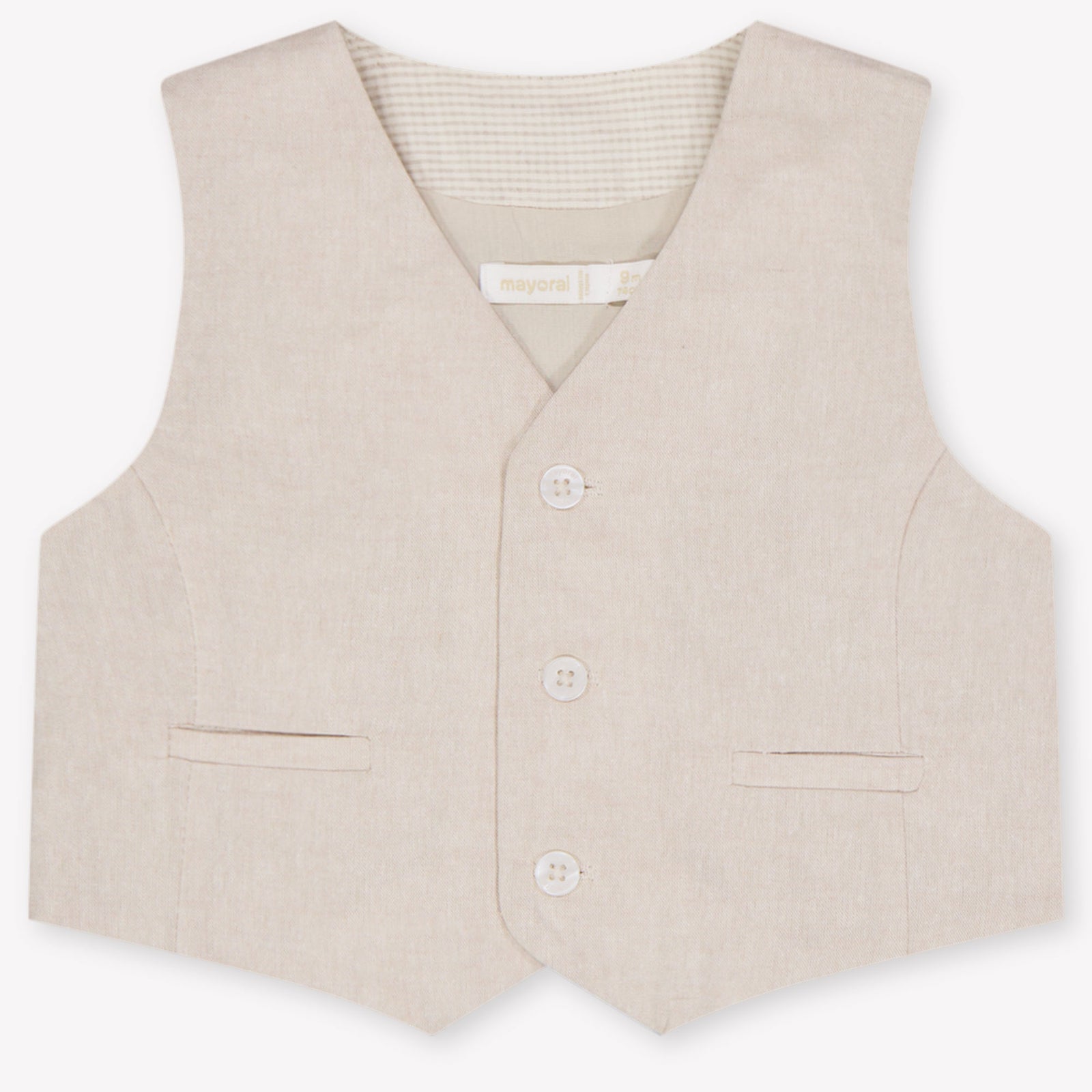 Mayoral Baby Jongens Vest In Licht Beige