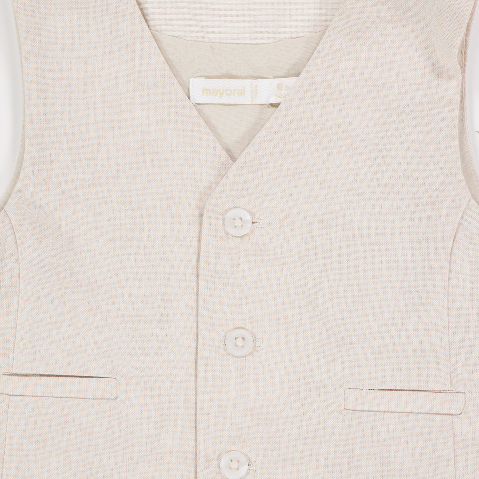 Mayoral Baby Boys Cardigan In Light Beige