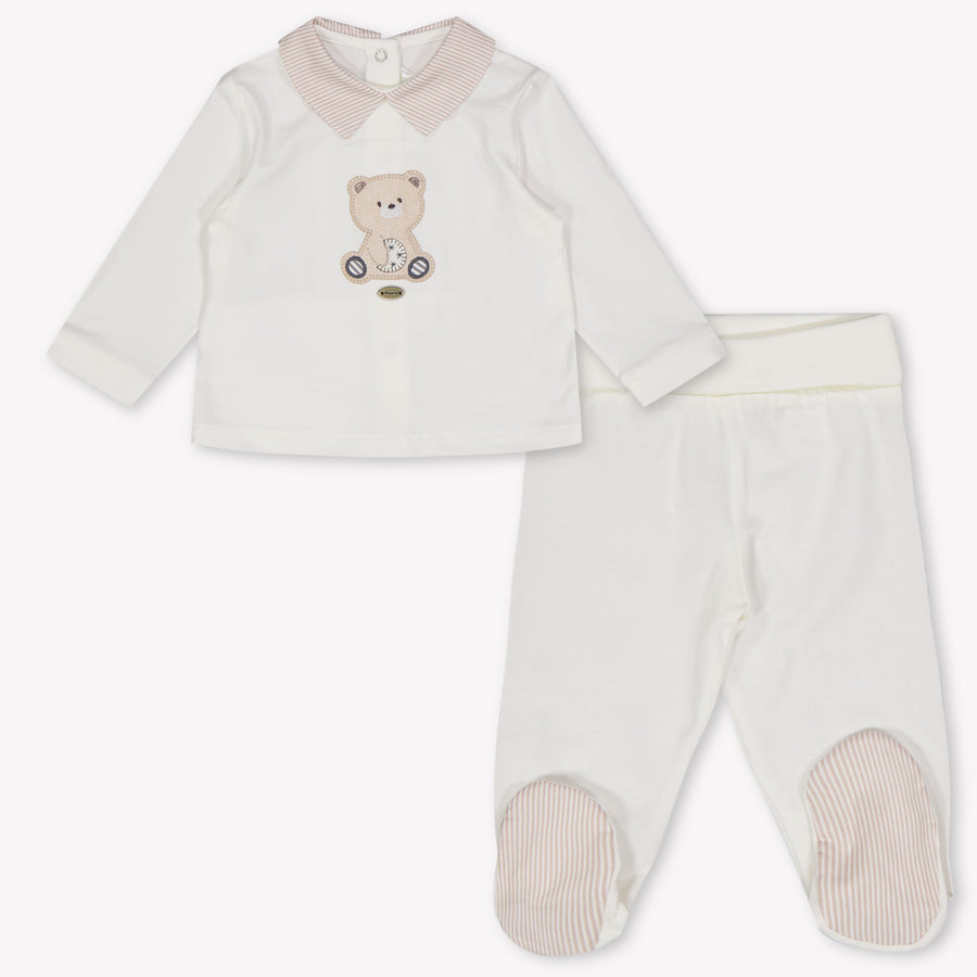 Mayoral Baby Boys Playsuit In OffWhite