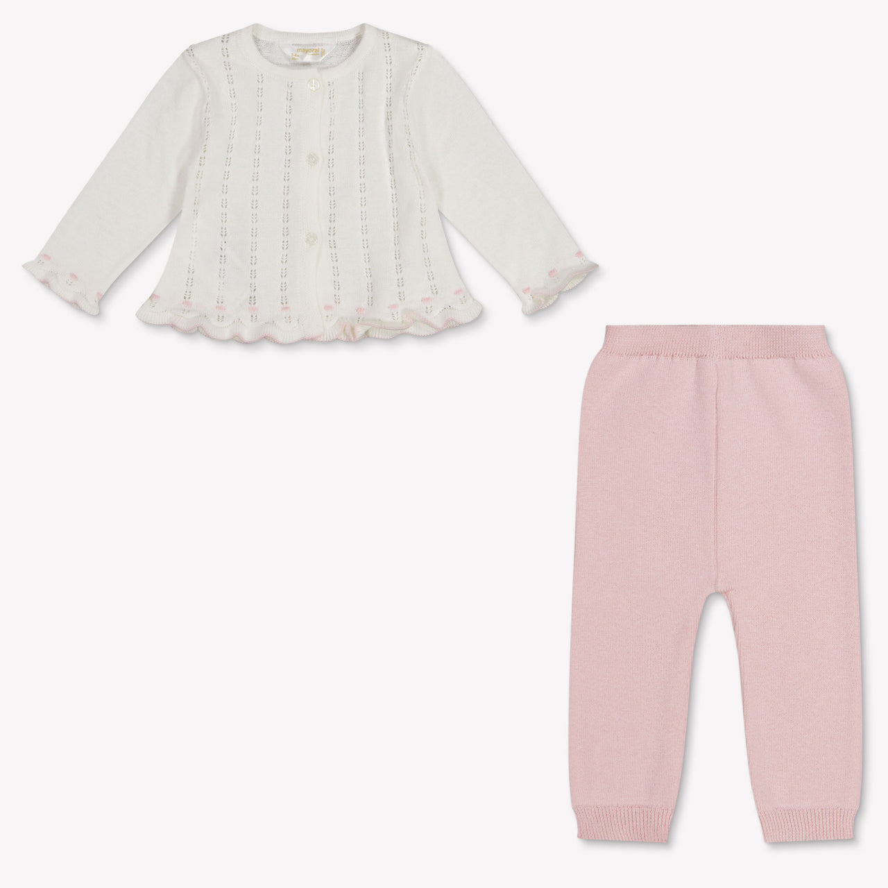 Mayoral Baby Girls Set In Light Pink