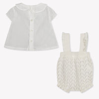 Mayoral Baby Girls Playsuit In OffWhite