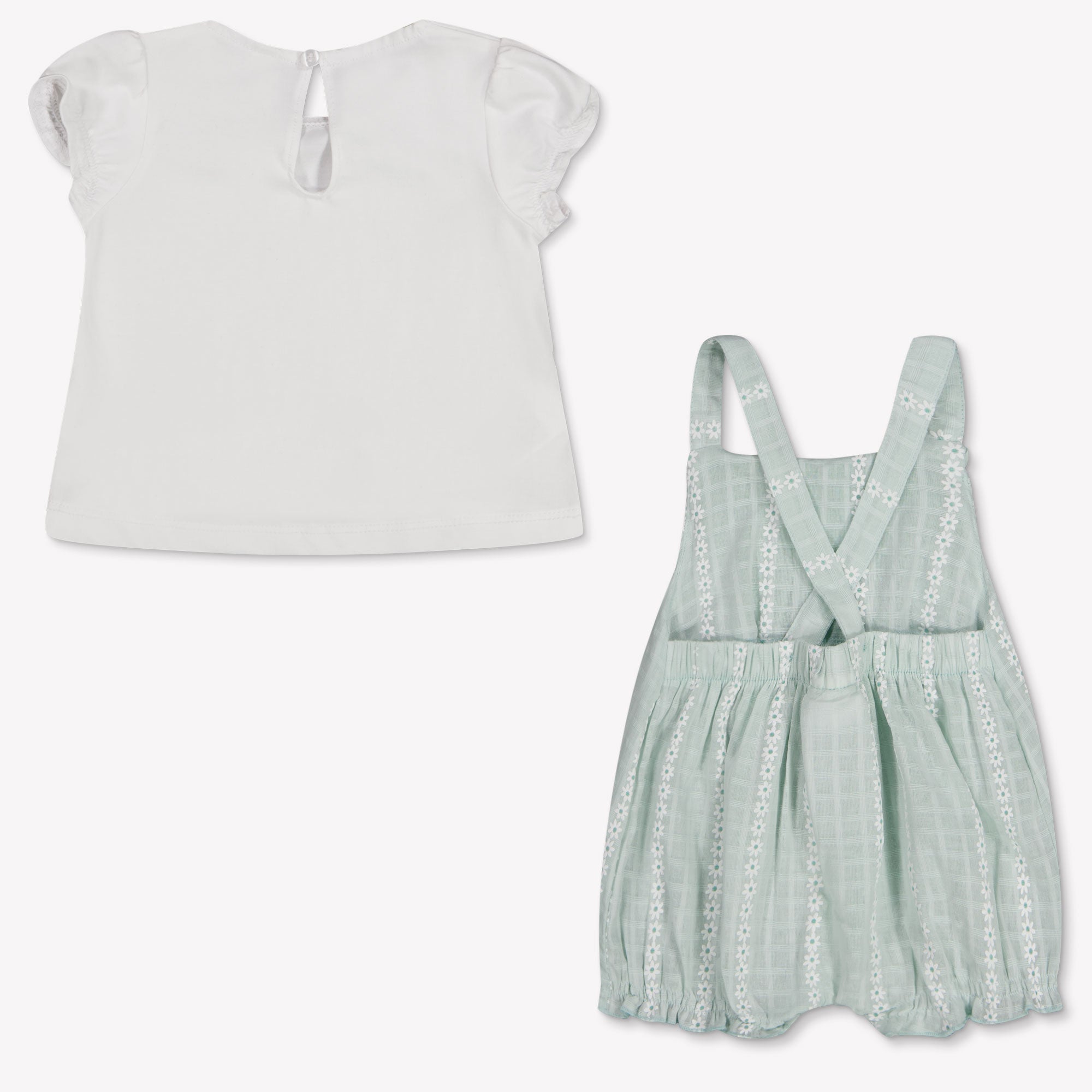 Mayoral Baby Girls Playsuit In Light Green