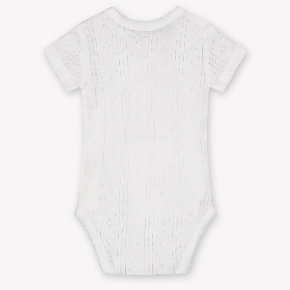 Mayoral Baby Girls Romper In OffWhite
