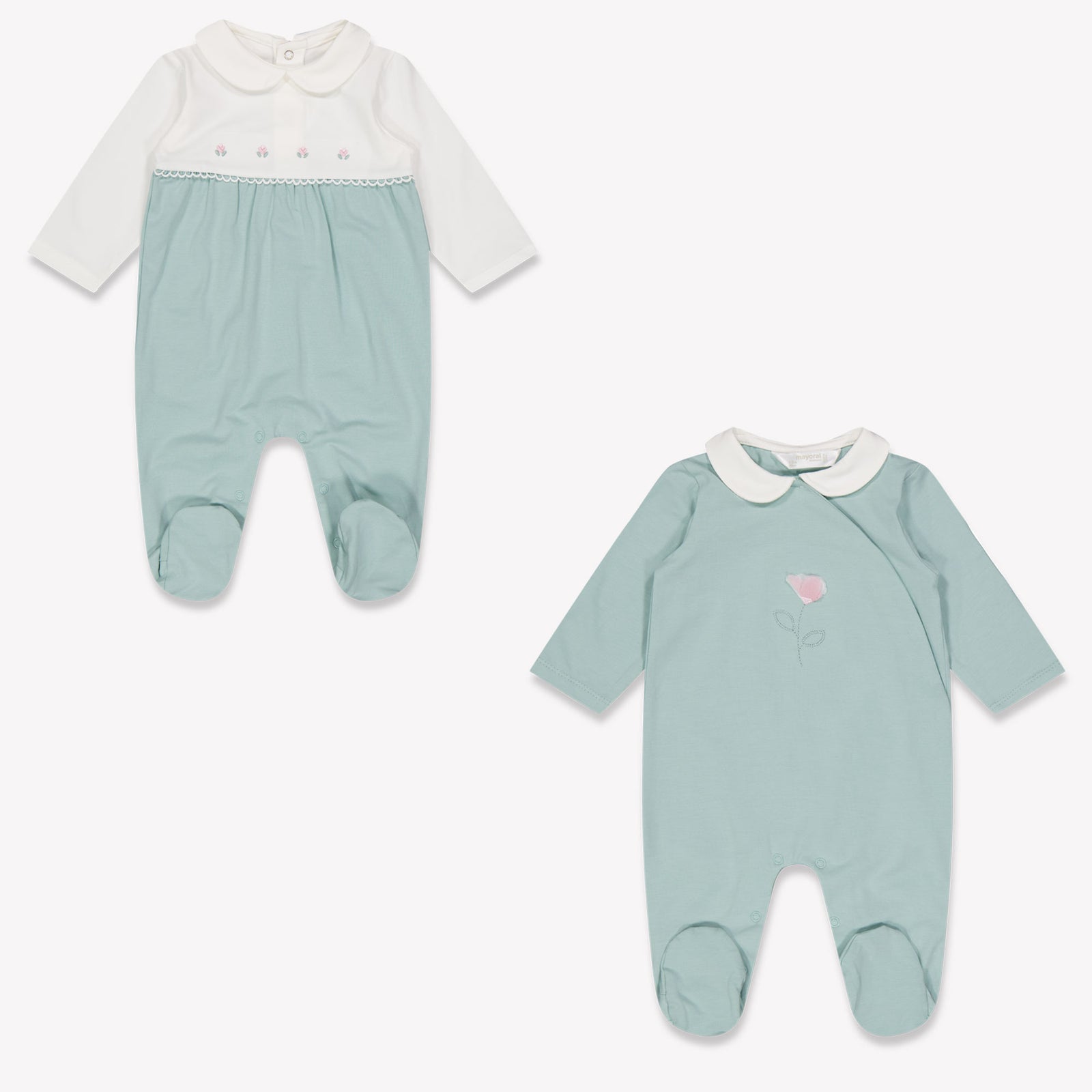 Mayoral Baby Girls Playsuit In Light Green