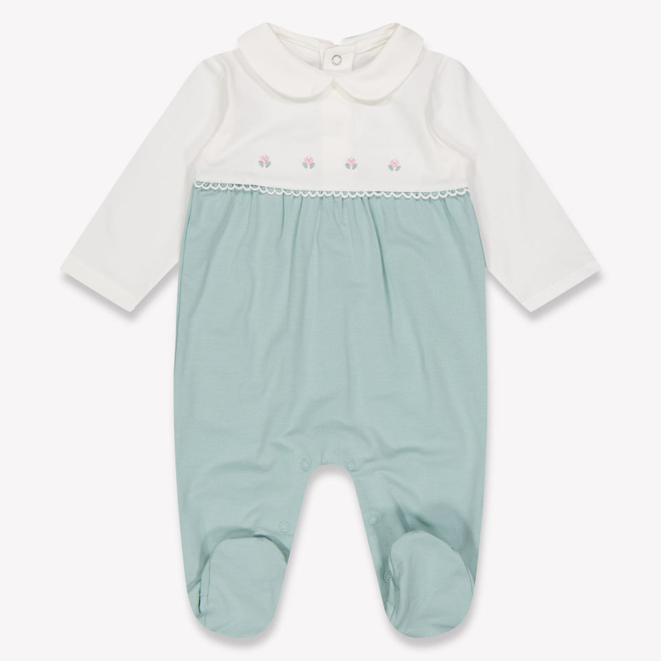 Mayoral Baby Girls Playsuit In Light Green