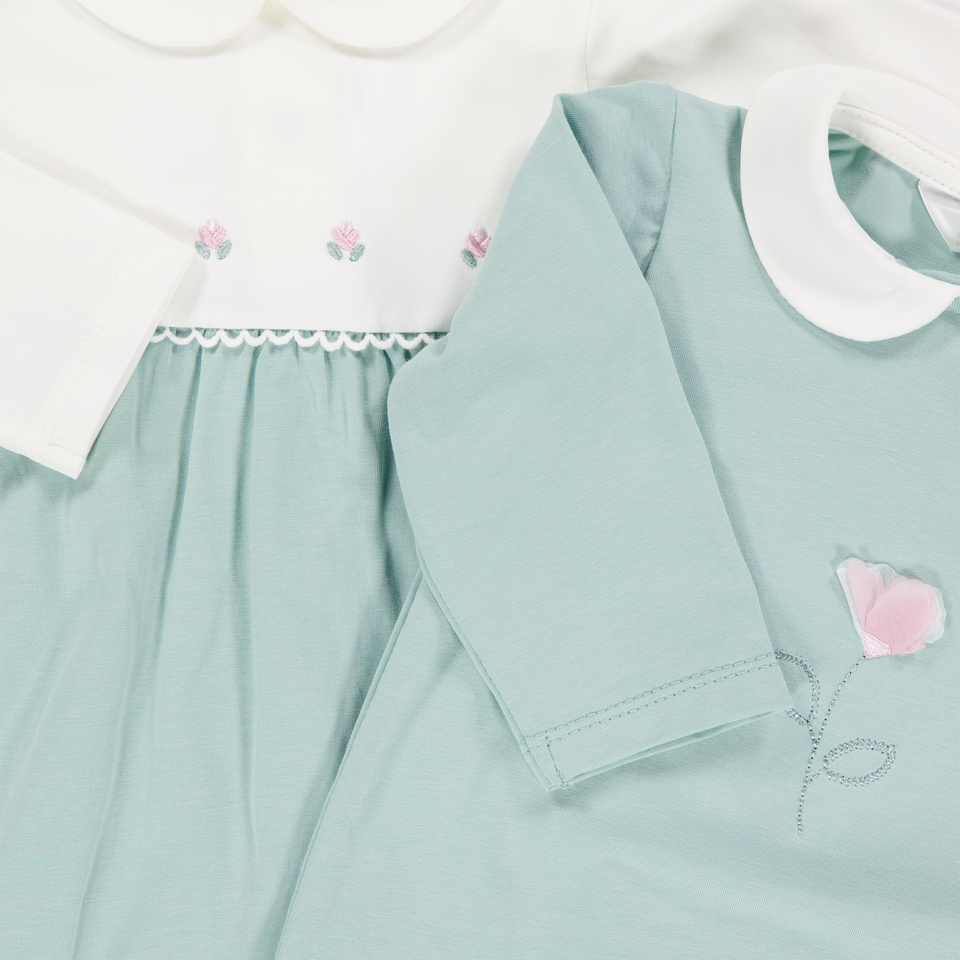 Mayoral Baby Girls Playsuit In Light Green