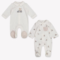 Mayoral Baby Boys Playsuit In OffWhite