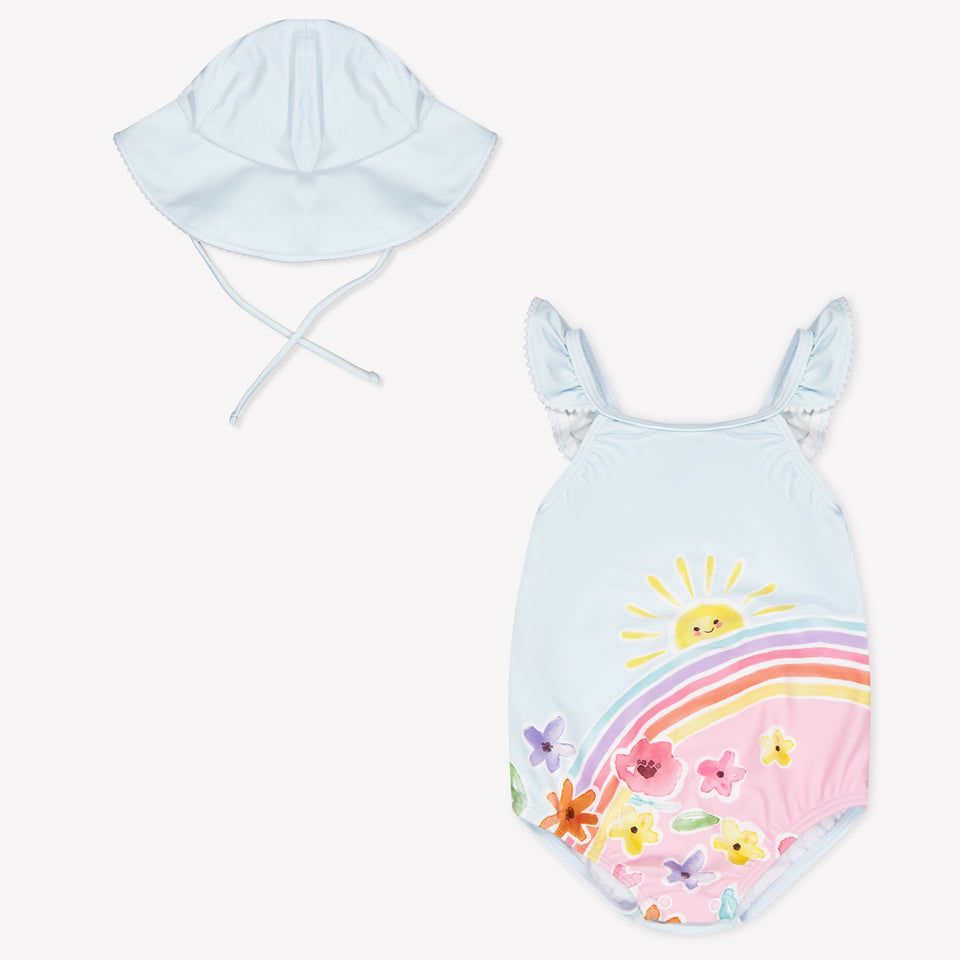 Mayoral Baby Girls Swimwear In Light Blue