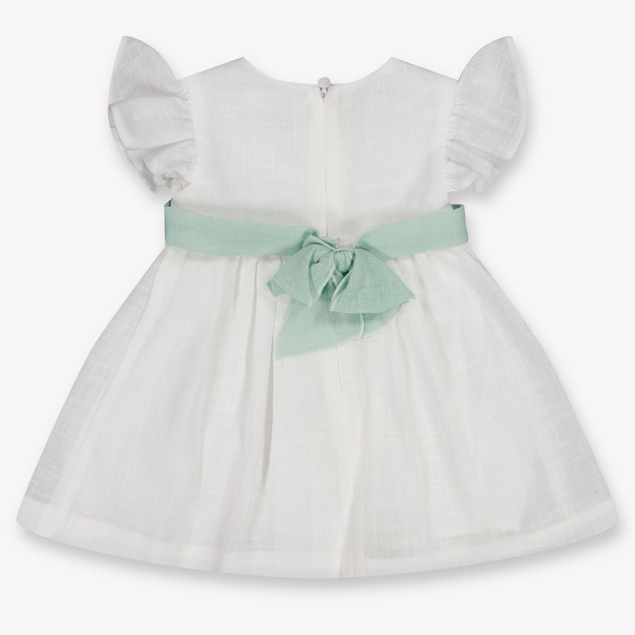 Mayoral Baby Meisjes Jurk In Off White