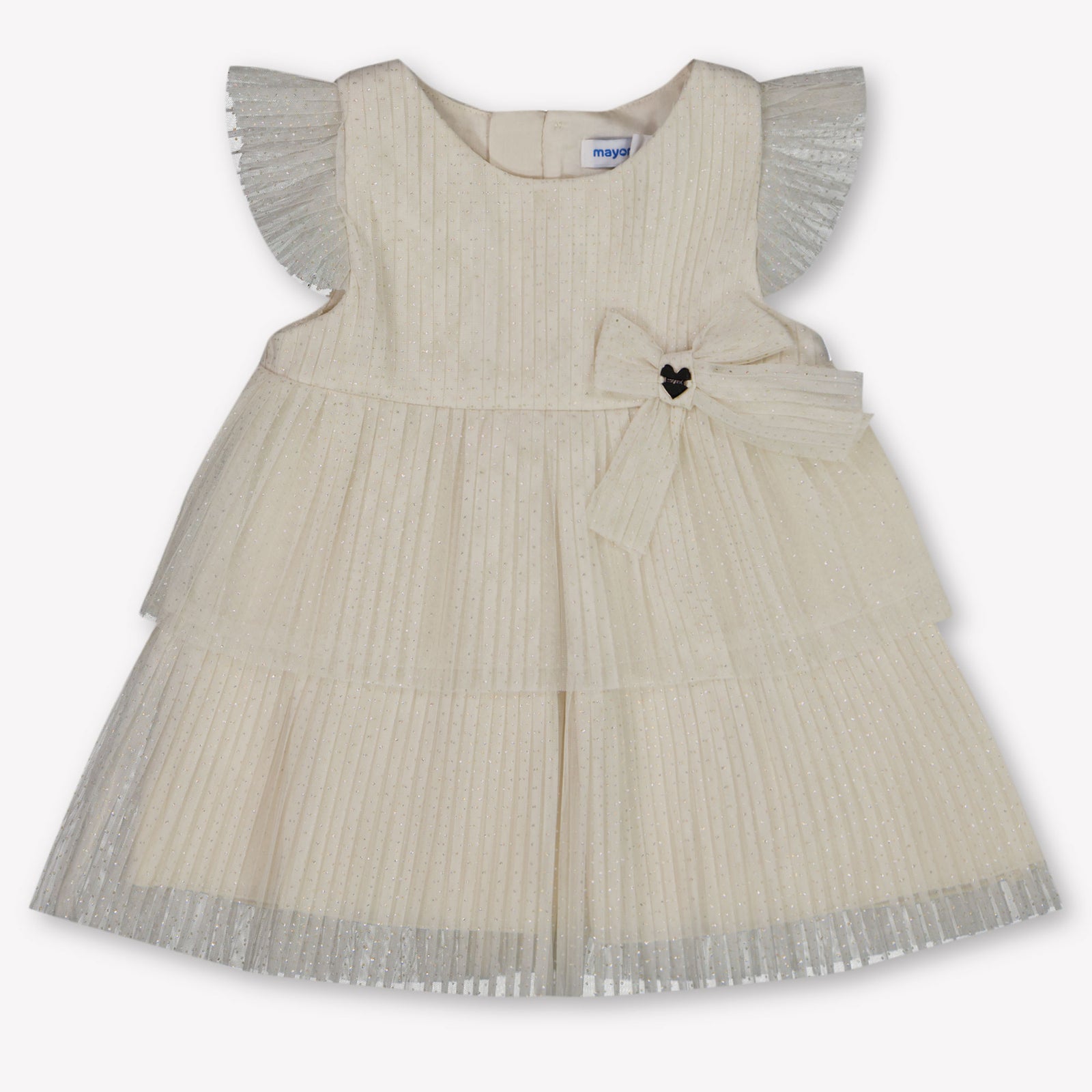 Mayoral Baby Girls Dress In Light Beige