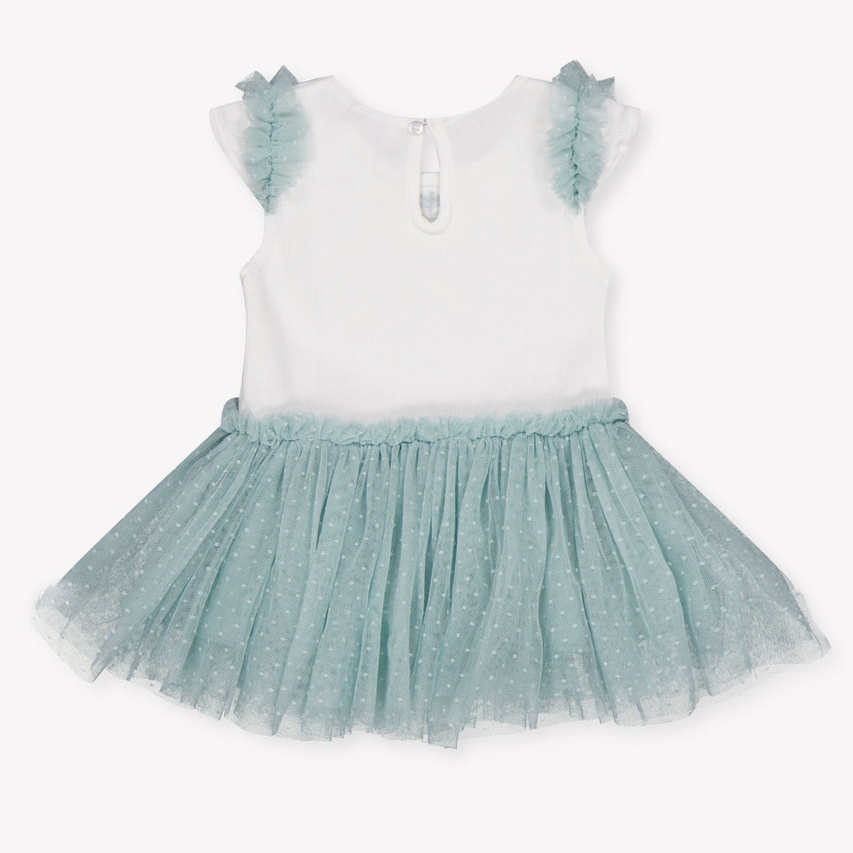 Mayoral Baby Girls Dress In Light Green