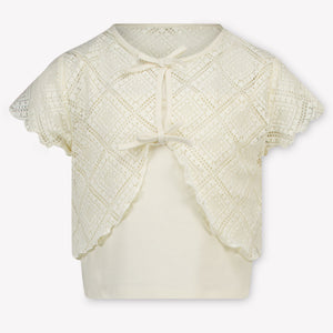 Mayoral Kids Girls Set In OffWhite
