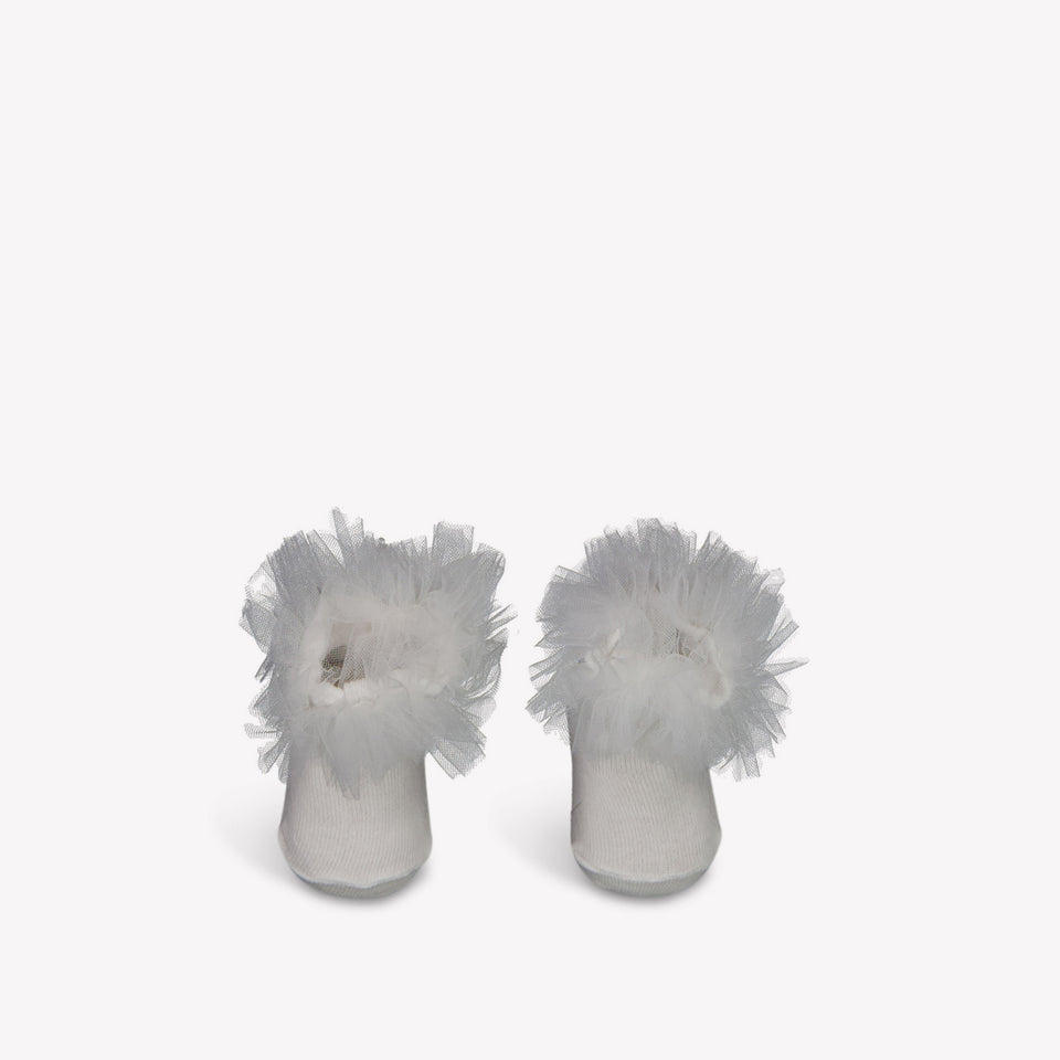 Mayoral Baby Girls Socks In White