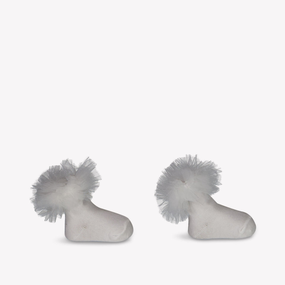 Mayoral Baby Girls Socks In White