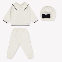 Martin Aranda Baby Meisjes Boxpakje In Off White