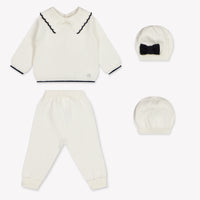 Martin Aranda Baby Girls Playsuit In OffWhite
