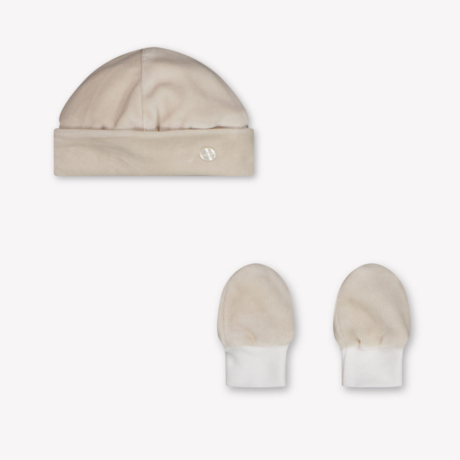 Martin Aranda Baby Unisex Beanie in Light Beige