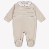 Martin Ananda Baby Unisex Playsuit In Light Beige