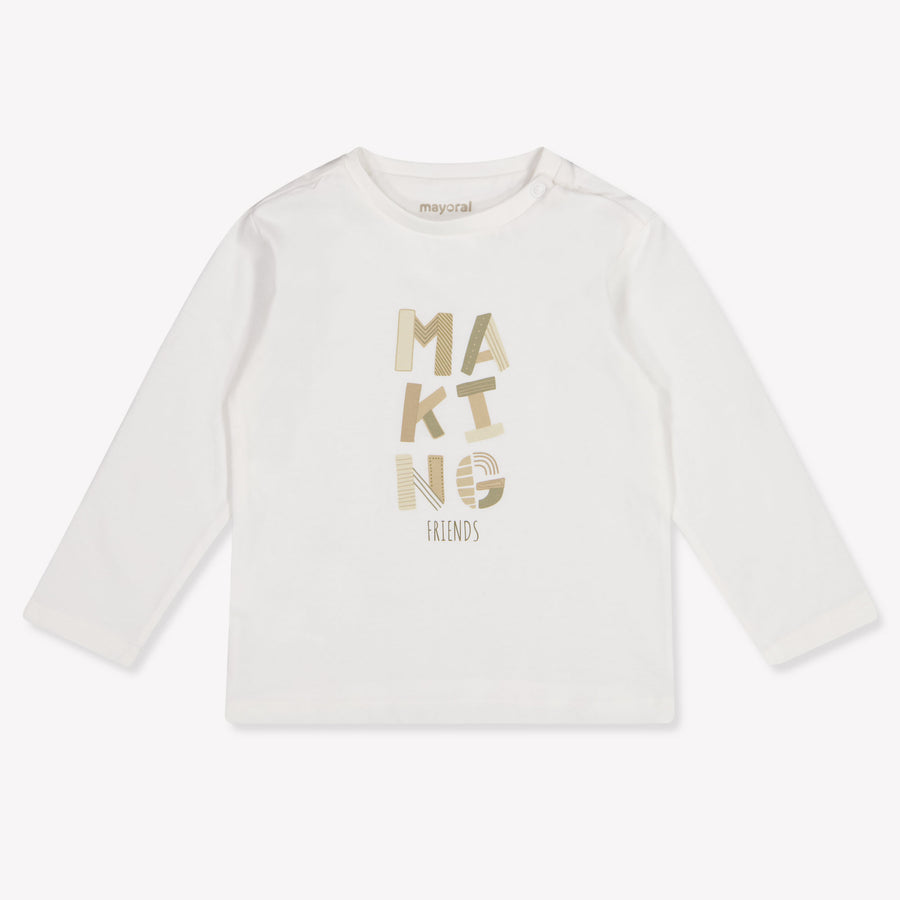 Mayoral Baby Boys T-Shirt in Off-White