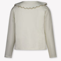Mayoral Kids Girls Polo In OffWhite