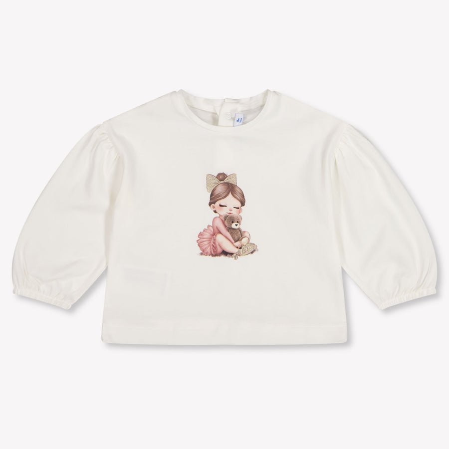 Mayoral Baby Meisjes T-Shirt In Off White