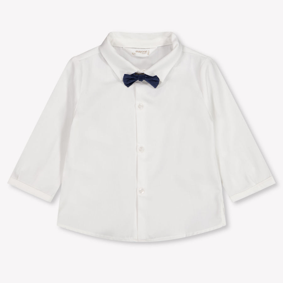 Mayoral Baby Boys Blouse In OffWhite