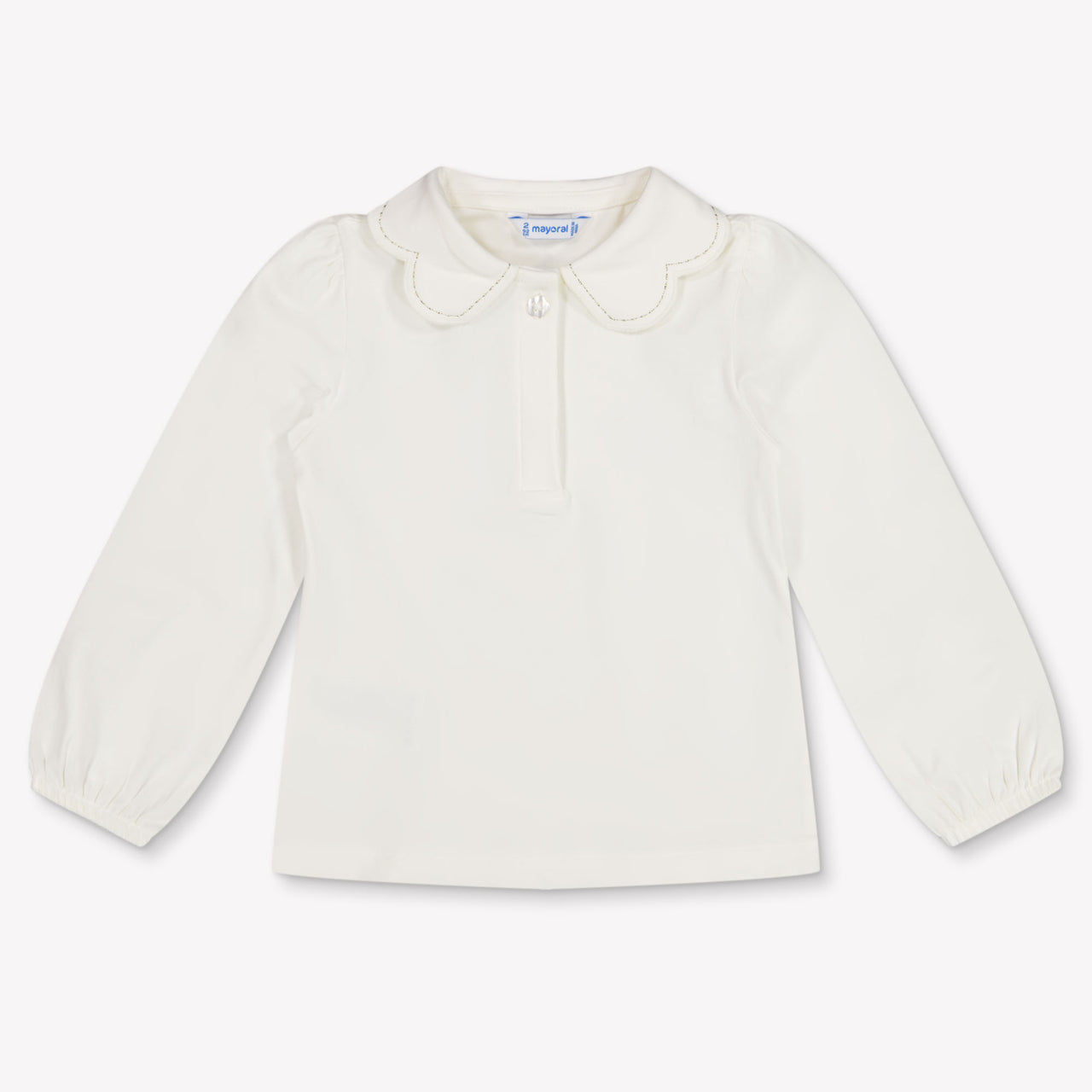 Mayoral Baby Girls Polo In OffWhite
