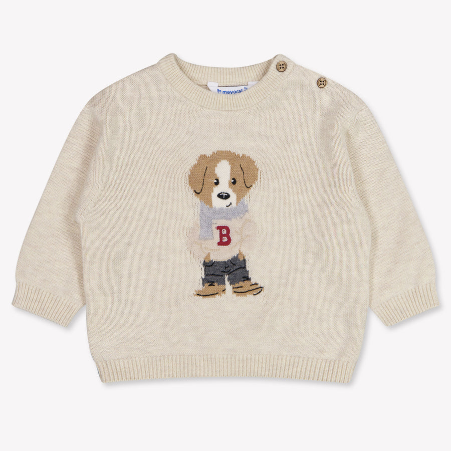 Mayoral Baby Boys Sweater In Light Beige
