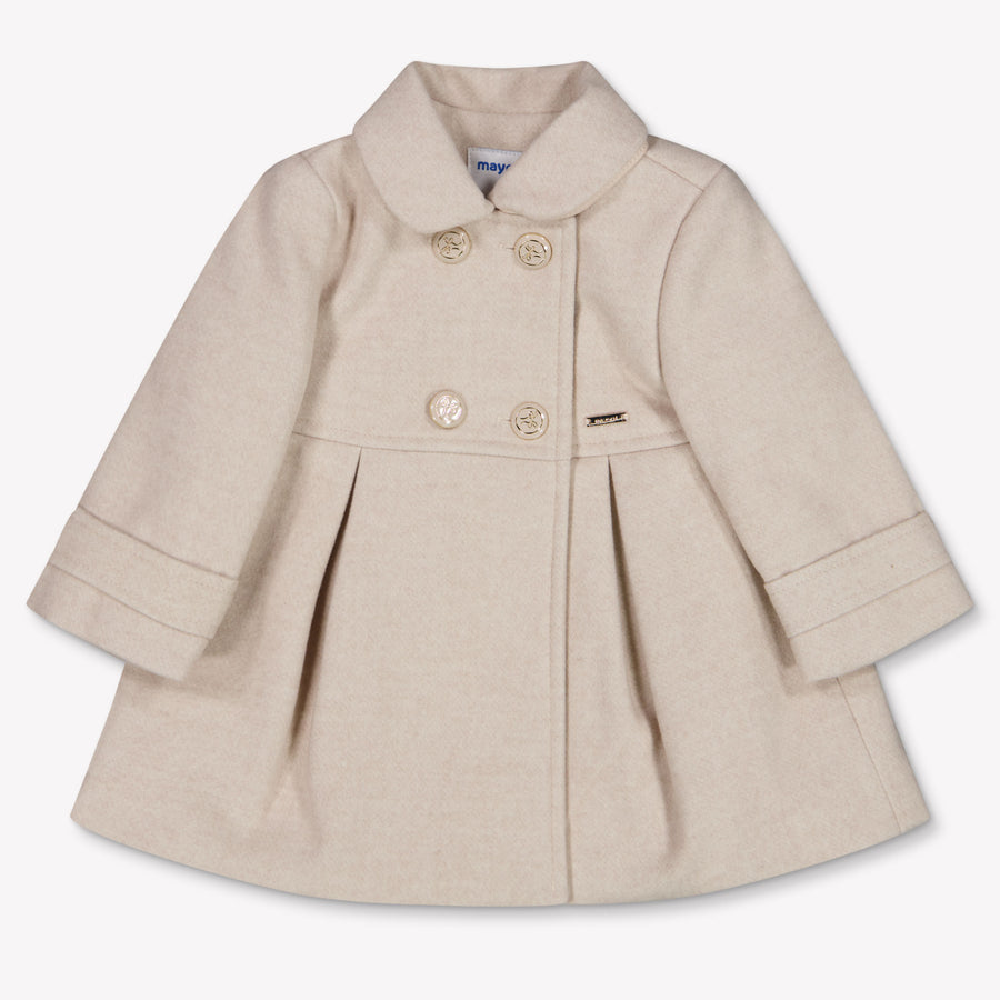 Mayoral Baby Meisjes Winterjas In Licht Beige