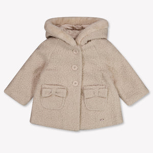 Mayoral Baby Girls Jackets In Light Beige