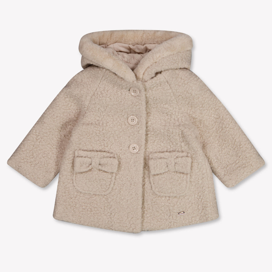 Mayoral Baby Girls Jackets In Light Beige