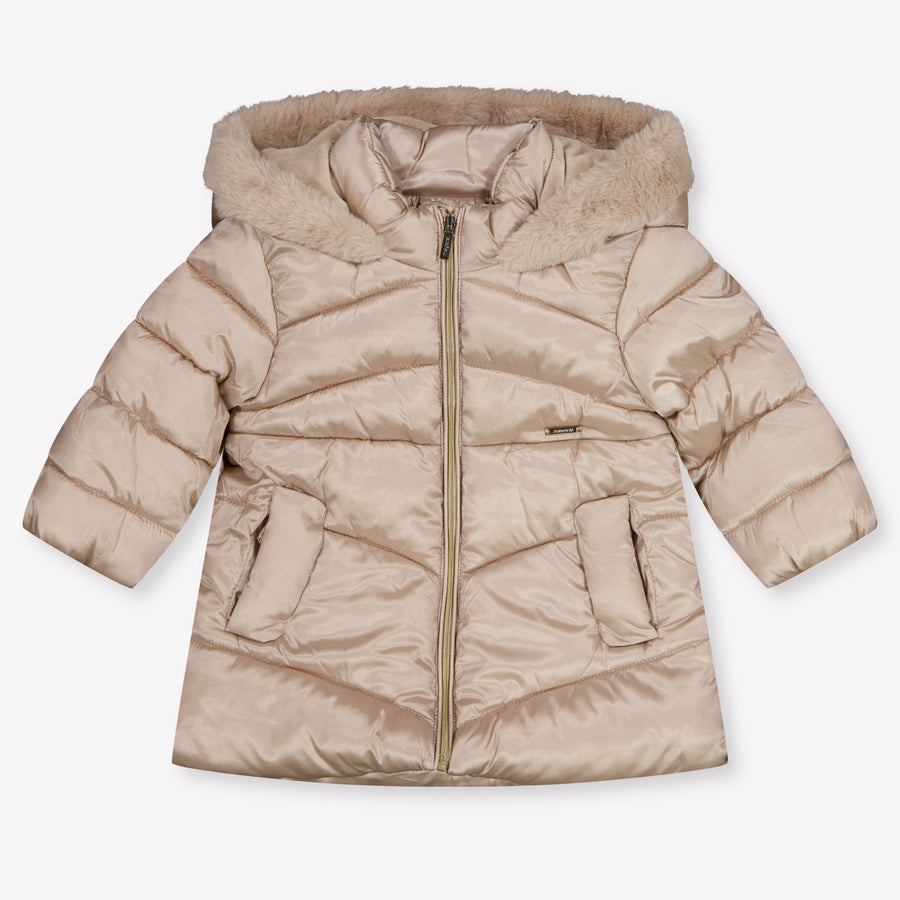 Mayoral Baby Girls Winter Jacket in Light Beige