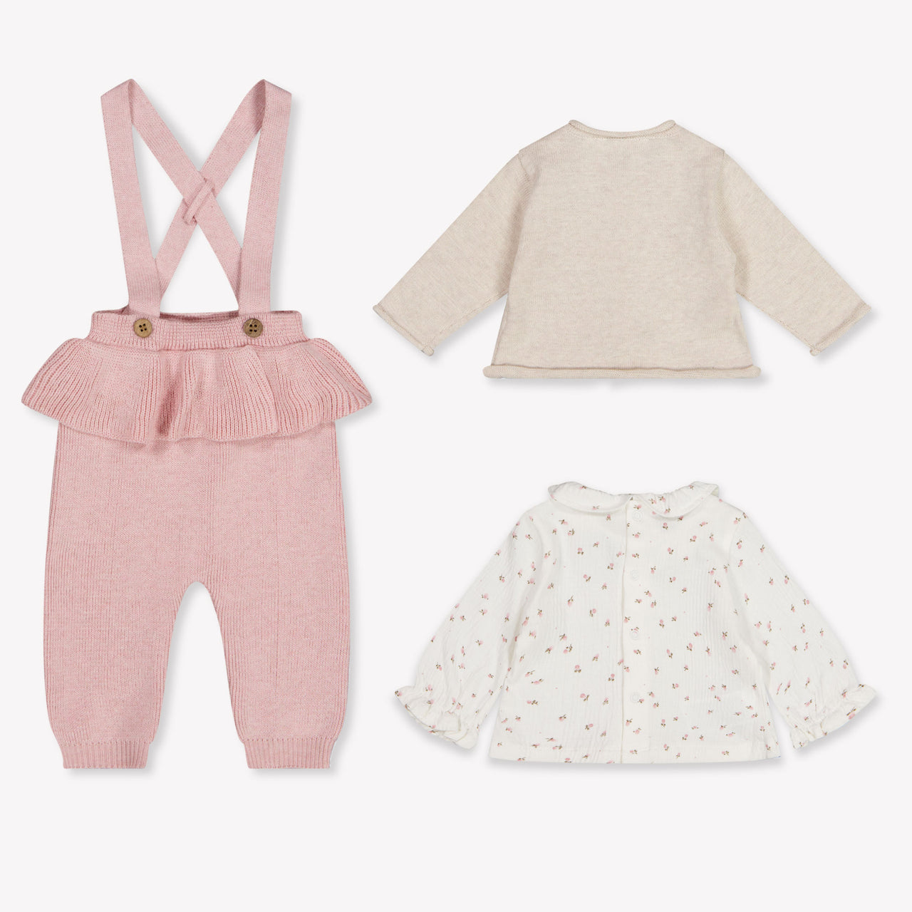 Mayoral Baby Girls Playsuit In Light Pink