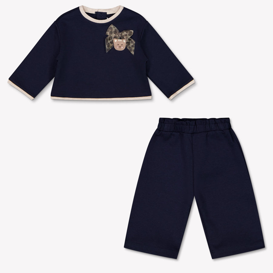 Mayoral Baby Girls Set in Navy
