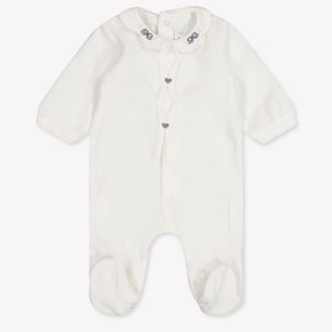 Mayoral Baby Meisjes Boxpakje In Off White