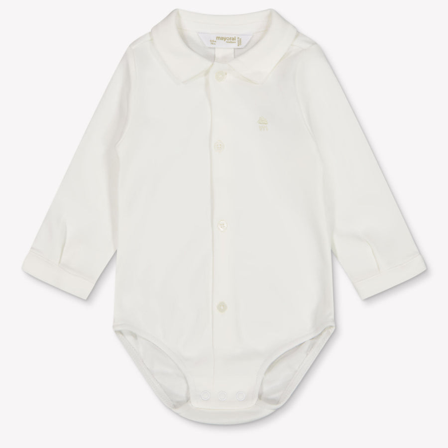 Mayoral Baby Boys Bodysuit in Off-White