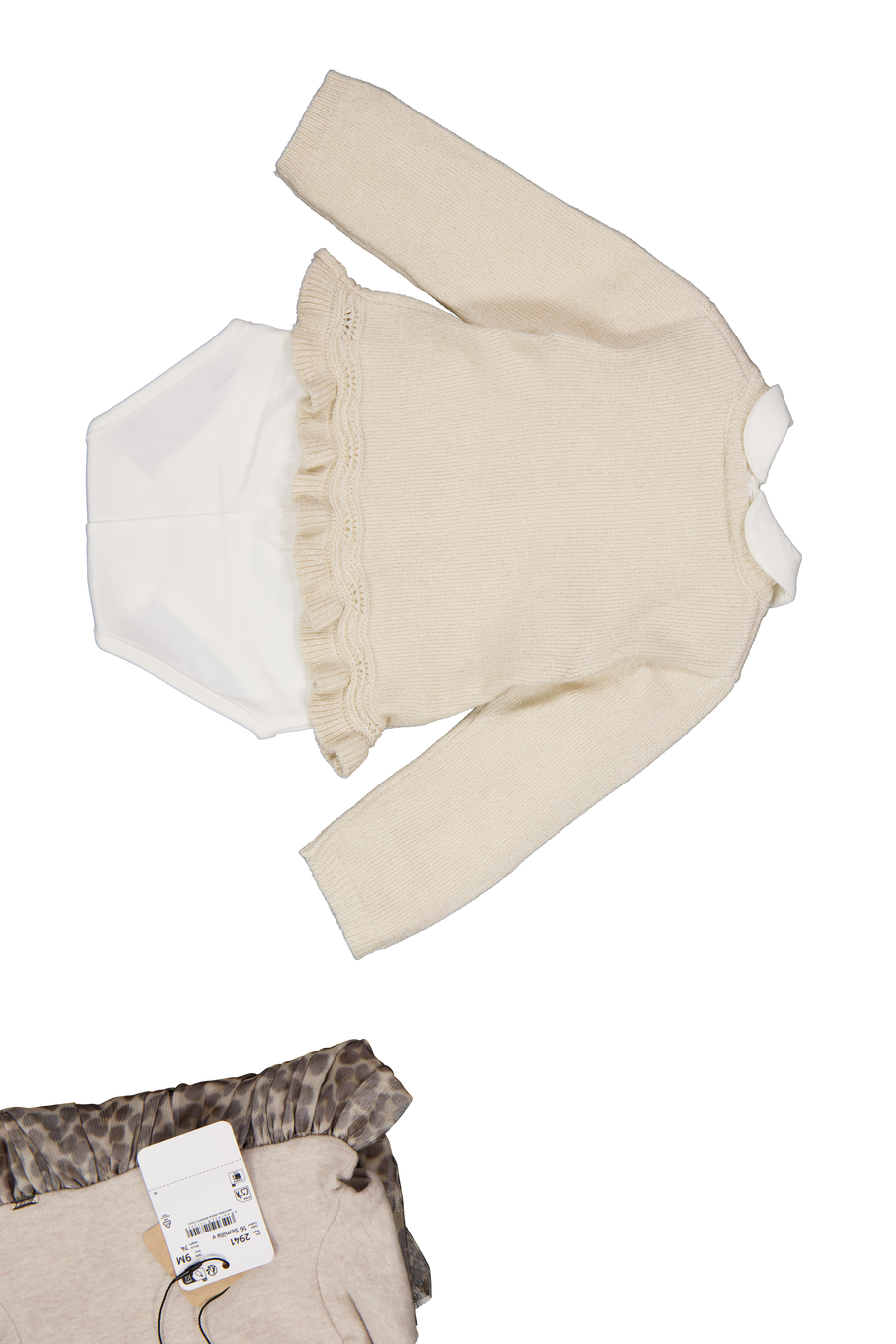 Mayoral Baby Meisjes Setje In Licht Beige