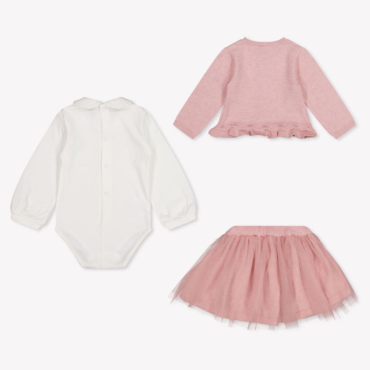 Mayoral Baby Girls Set In Light Pink