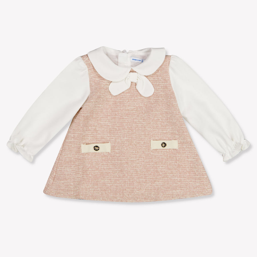 Mayoral Baby Meisjes Jurk In Licht Roze