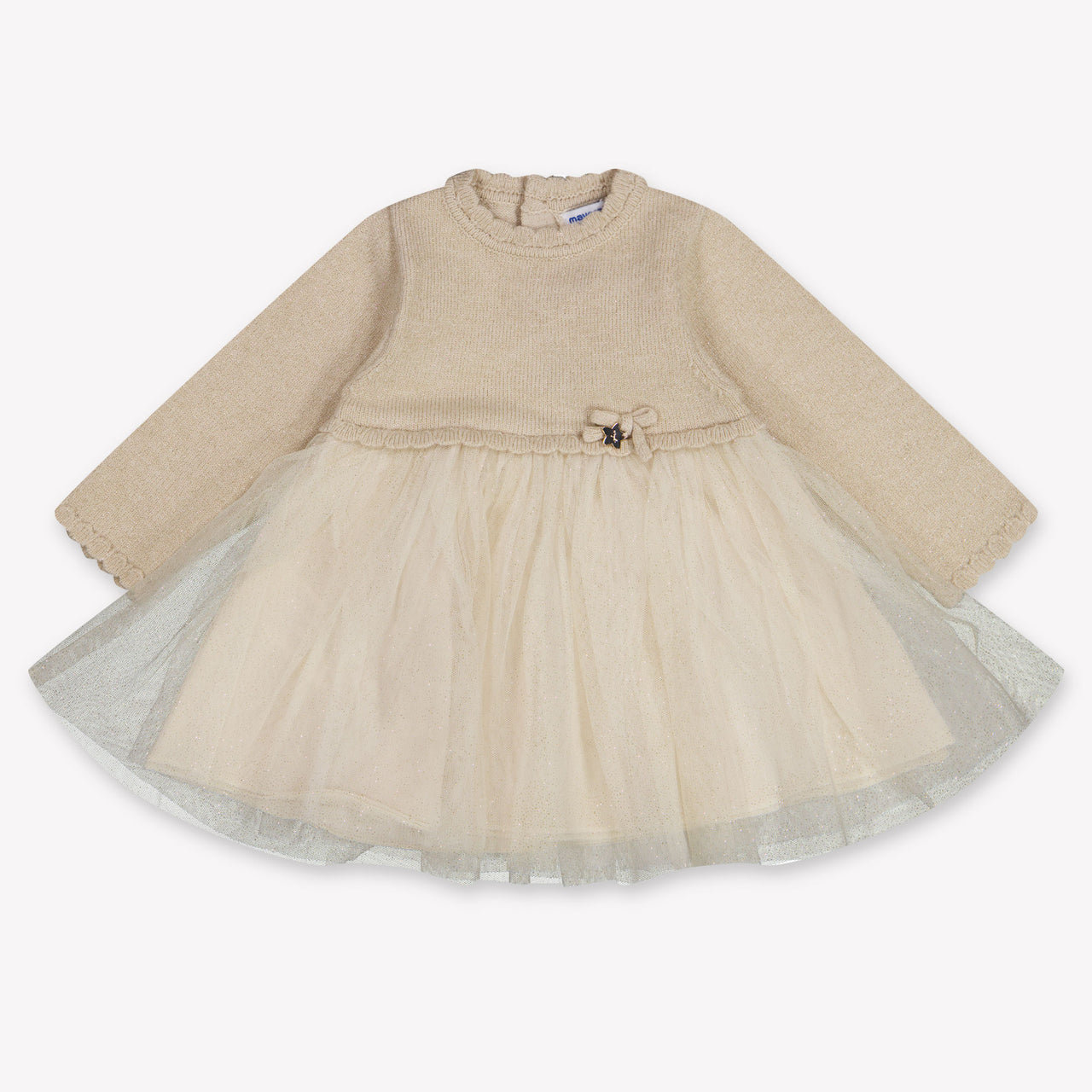 Mayoral Baby Girls Dress In Beige