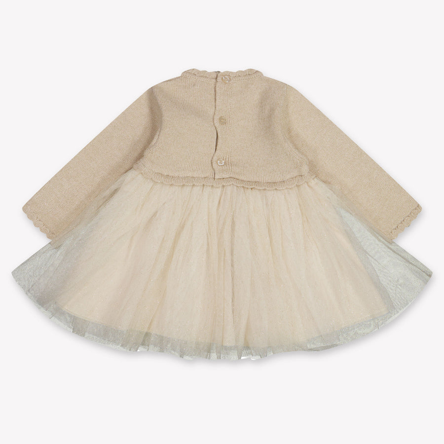 Mayoral Baby Girls Dress In Beige
