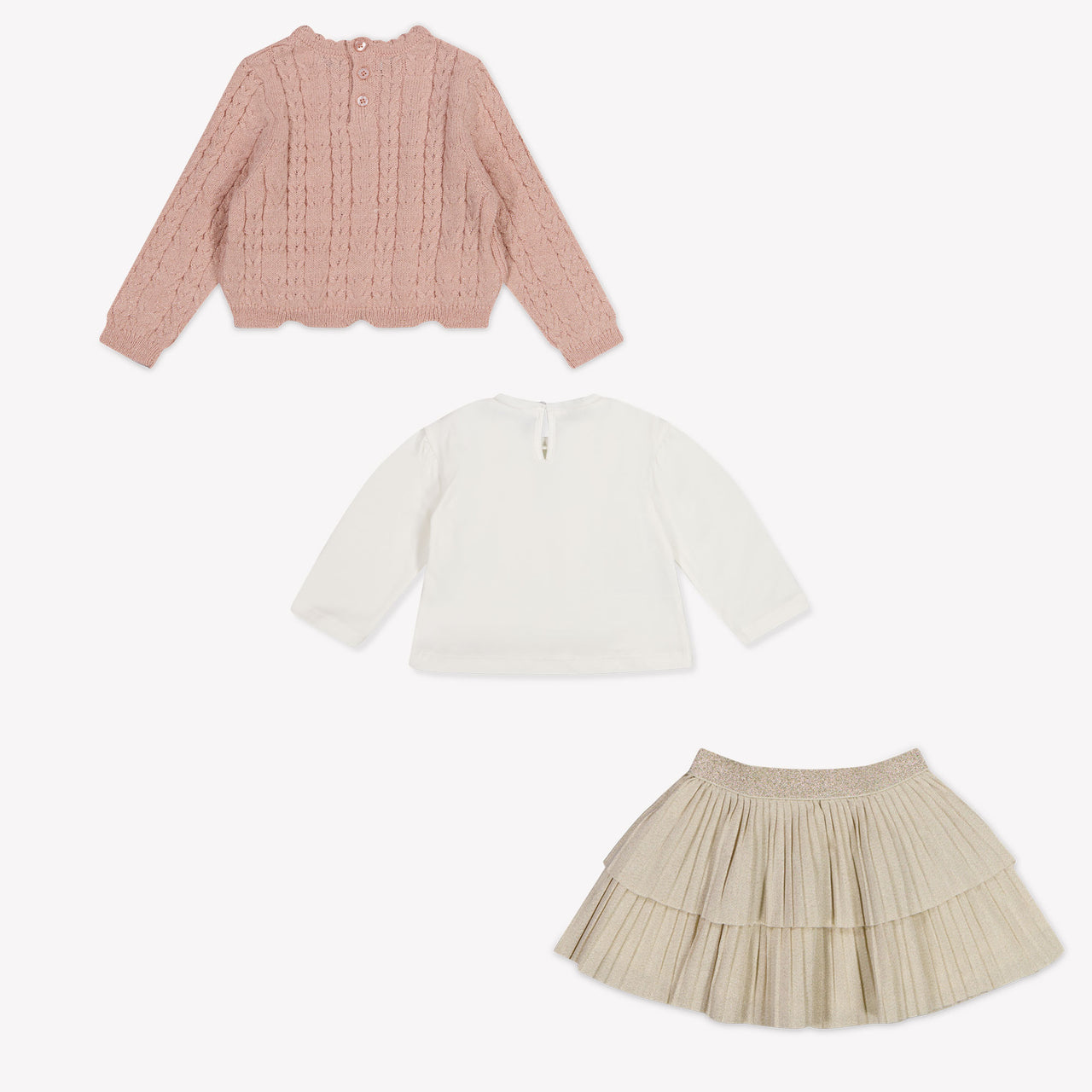 Mayoral Baby Girls Set In Light Pink