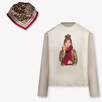 Mayoral Kids Girls T-Shirt In OffWhite