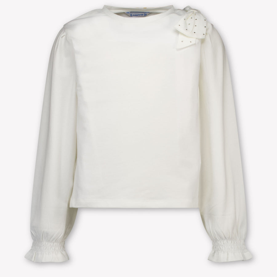 Mayoral Girls T-Shirt in Off-White