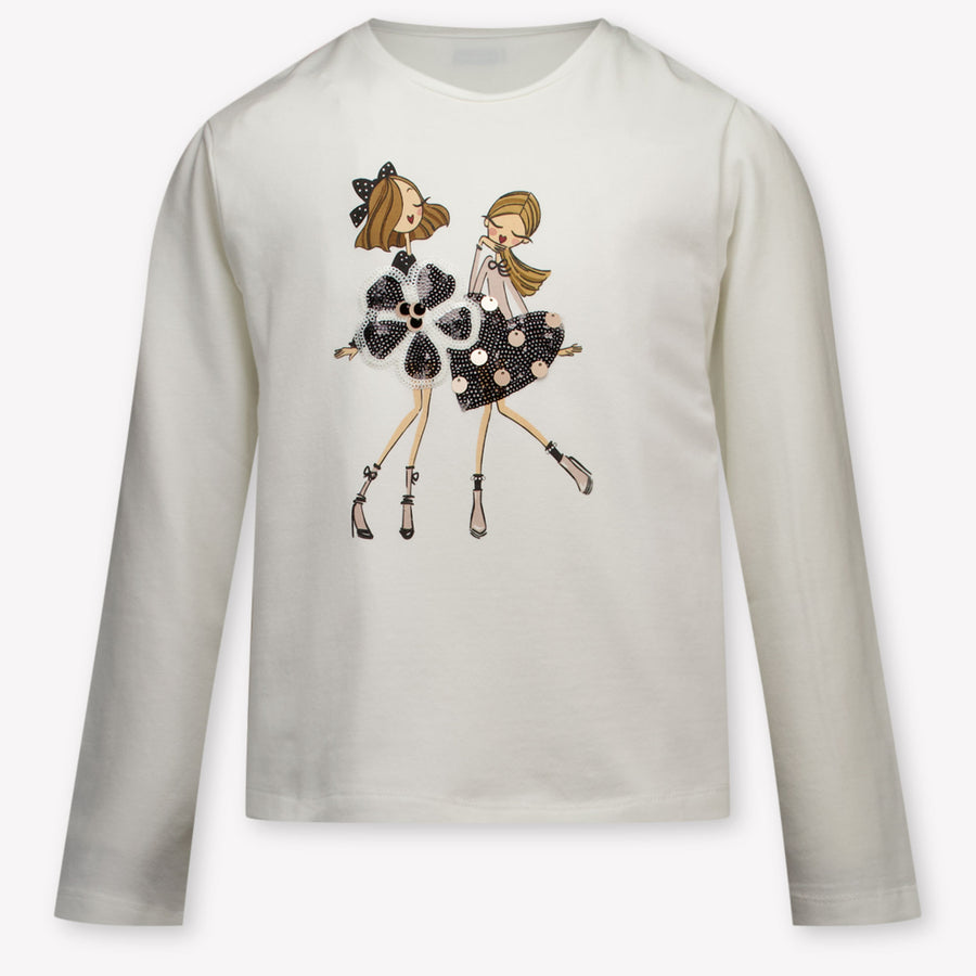 Mayoral Kinder Meisjes T-Shirt In Off White