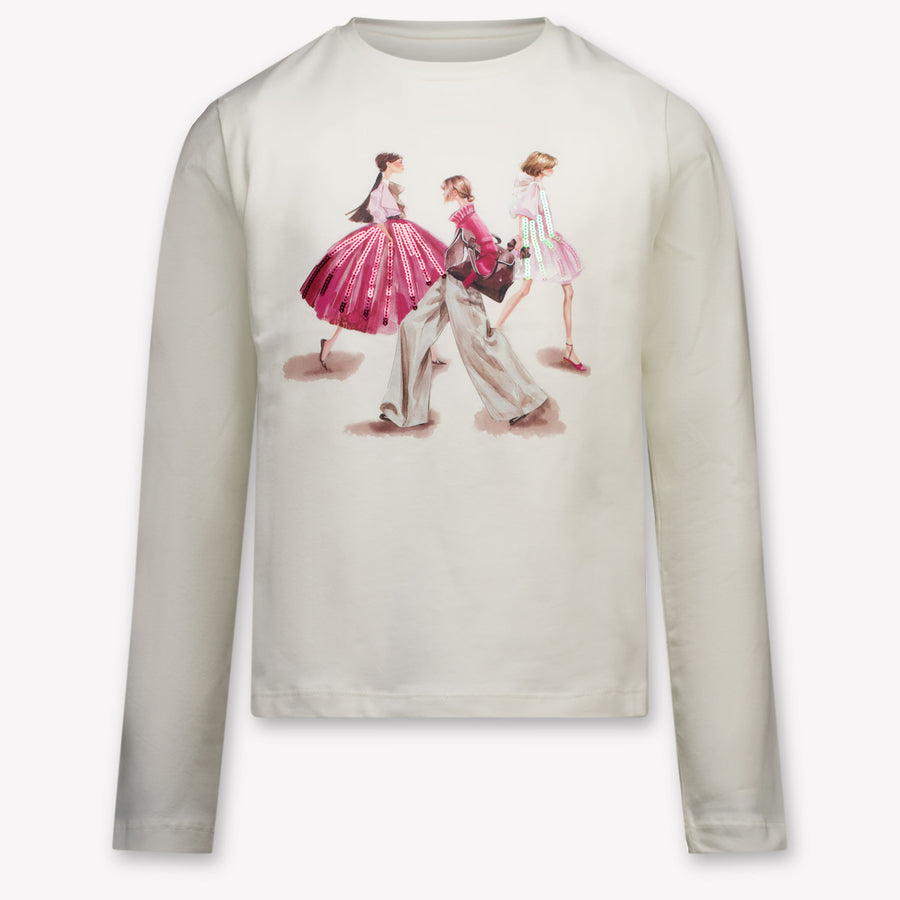 Mayoral Girls T-Shirt in Off-White