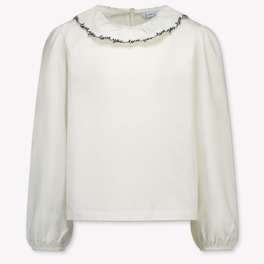 Mayoral Kinder Meisjes Blouse In Off White