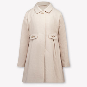Mayoral Kinder Meisjes Winterjas In Licht Beige