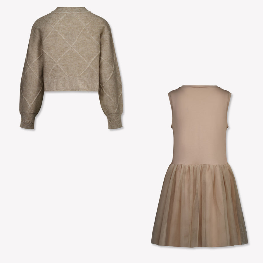 Mayoral Kinder Meisjes Jurk In Beige